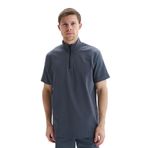 Ar-ma Erkek Dik Yaka Fermuarlı Tişört Regular Fit%100 Pamuk Süprem Basic Baskısız Y29344449302 Gri-G3