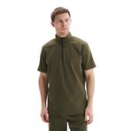Ar-ma Erkek Dik Yaka Fermuarlı Tişört Regular Fit%100 Pamuk Süprem Basic Baskısız Y29344449302 Haki-H1