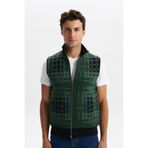 Ar-ma Erkek Dik Yaka Yelek Slim Fit 3 İplik Şardonlu%70 Pamuk%30 Polyester Desenli Baskısız Cepli Y6SSO9490 Yeşil-Y1