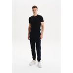 Ar-ma Erkek Eşofman Alti Baskisiz Basic Yandan Fermuar Cepli Arkadan Cepsiz Lastikli Dar Paça Örme Kumaş Regular Fit%70 Pamuk%30 Polyester 30/1 Şardonlu Üç İplik K30174681702 Lacivert-L1