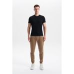 Ar-ma Erkek Eşofman Alti Baskisiz Basic Yandan Fermuar Cepli Arkadan Cepsiz Lastikli Dar Paça Örme Kumaş Slim Fit%80 Pamuk%14 Polyester%6 Elastan Scuba İnterlok K30174998802 Gri-Bej G8
