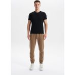 Ar-ma Erkek Eşofman Alti Baskisiz Basic Yandan Fermuar Cepli Arkadan Cepsiz Lastikli Dar Paça Örme Kumaş Slim Fit%80 Pamuk%14 Polyester%6 Elastan Scuba İnterlok K30174998902 Haki-H1