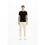 Ar-ma Erkek Eşofman Alti Baskisiz Basic Yandan Fermuarsiz Cepli Arkalar Cepsiz Lastikli Dar Paça Örme Kumaş Relax Fit%70 Pamuk%30 Polyester 30/1 Şardonlu Üç İplik K26174680101 Bej-B1