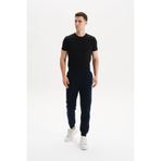Ar-ma Erkek Eşofman Alti Baskisiz Basic Yandan Fermuarsiz Ve Arkalar Fermuar Cepli Lastikli Dar Paça Örme Kumaş Regular Fit%70 Pamuk%30 Polyester 30/1 Şardonlu Üç İplik K30174681502 Lacivert-L1