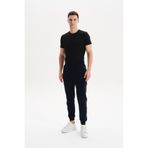 Ar-ma Erkek Eşofman Alti Baskisiz Basic Yandan Ve Arkadan Fermuar Cepli Lastikli Dar Paça Örme Kumaş Regular Fit%70 Pamuk%30 Polyester 30/1 Şardonlu Üç İplik K30174681602 Lacivert-L1