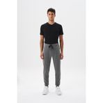 Ar-ma Erkek Eşofman Alti Baskisiz Basic Yandan Ve Arkadan Fermuar Cepli Lastikli Dar Paça Örme Kumaş Slim Fit%80 Pamuk%14 Polyester%6 Elastan Scuba İnterlok K28174998701 Gri-G10