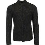 Ar-ma Erkek Gömlek Şal Desenli Düğme Kapamali Uzun Kollu Cepsiz Gömlek Örme Kumaş Regular Fit %100 Pamuk 30/1 Tek Toplama Licrali Pike K8GKO1050 - Yeşil - 2XL
