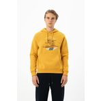 Ar-ma Erkek Kapşonlu Sweatshirt Yazi Baskili Kanguru Cepli Örme Kumaş Regular Fit%70 Pamuk%30 Polyester 30/1 Şardonlu Üç İplik K24254927901 Hardal Sarısı-H1