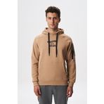 Ar-ma Erkek Kapşonlu Sweatshirt Yazi Baskili Kanguru Cepli Örme Kumaş Regular Fit%70 Pamuk%30 Polyester 30/1 Şardonlu Üç İplik K28254627801 Kahverengi-K3