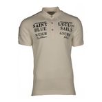 Ar-ma Erkek Polo Yaka Örme Tişört Regular Fit%100 Pamuk Pike Yazı Baskılı Y9TYO7956 Beyaz-B2