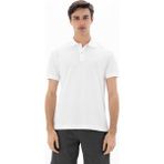 Ar-ma Erkek Polo Yaka Tişört Baskisiz Basic Büyük Beden Tek Toplama Licrali Pike Y25374866801 - 2XL - Beyaz