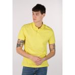 Ar-ma Erkek Polo Yaka Tişört Baskisiz Basic Örme Kumaş Büyük Beden %95 Pamuk %5 Likra 30/1 Tek Toplama Licrali Pike Y22374869601 - Sarı - 2XL