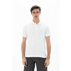 Ar-ma Erkek Polo Yaka Tişört Baskisiz Basic Örme Kumaş Büyük Beden%95 Pamuk%5 Likra 30/1 Tek Toplama Licrali Pike Y25374866801 Beyaz-B1