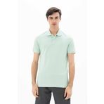 Ar-ma Erkek Polo Yaka Tişört Baskisiz Basic Örme Kumaş Büyük Beden%95 Pamuk%5 Likra 30/1 Tek Toplama Licrali Pike Y25374866801 Yeşil-Y2
