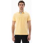 Ar-ma Erkek Polo Yaka Tişört Baskisiz Basic Örme Kumaş Regular Fit %100 Pamuk 30/1 Çift Toplama Penye Pike Y25374351501 - XL - Sarı