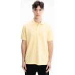 Ar-ma Erkek Polo Yaka Tişört Baskisiz Basic Örme Kumaş Regular Fit %100 Pamuk 30/1 Çift Toplama Penye Pike Y27374352501 - Sarı - 2XL