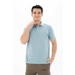 Ar-ma Erkek Polo Yaka Tişört Baskisiz Basic Örme Kumaş Regular Fit%100 Pamuk 30/1 Çift Toplama Penye Pike Y25374351201 Mavi-M24
