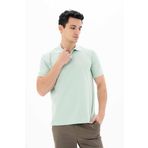 Ar-ma Erkek Polo Yaka Tişört Baskisiz Basic Örme Kumaş Regular Fit%100 Pamuk 30/1 Çift Toplama Penye Pike Y25374351201 Yeşil-Y2