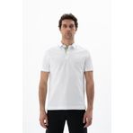 Ar-ma Erkek Polo Yaka Tişört Baskisiz Basic Örme Kumaş Regular Fit%100 Pamuk 30/1 Çift Toplama Penye Pike Y25374351501 Beyaz-B1