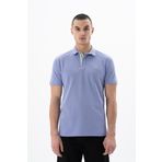 Ar-ma Erkek Polo Yaka Tişört Baskisiz Basic Örme Kumaş Regular Fit%100 Pamuk 30/1 Çift Toplama Penye Pike Y25374351501 Mor-M1