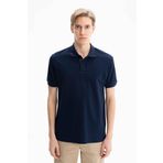 Ar-ma Erkek Polo Yaka Tişört Baskisiz Basic Örme Kumaş Regular Fit%100 Pamuk 30/1 Çift Toplama Penye Pike Y27374352501 Lacivert-L1