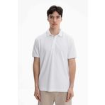 Ar-ma Erkek Polo Yaka Tişört Baskisiz Basic Örme Kumaş Regular Fit%100 Pamuk 30/1 Çift Toplama Penye Pike Y27374352601 Beyaz-B1