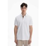 Ar-ma Erkek Polo Yaka Tişört Baskisiz Basic Örme Kumaş Regular Fit%100 Pamuk 30/1 Çift Toplama Penye Pike Y27374353301 Beyaz-B1