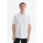 Ar-ma Erkek Polo Yaka Tişört Baskisiz Basic Örme Kumaş Regular Fit%100 Pamuk 30/1 Çift Toplama Penye Pike Y29374354102 Beyaz-B1