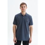 Ar-ma Erkek Polo Yaka Tişört Baskisiz Basic Örme Kumaş Regular Fit%100 Pamuk 30/1 Çift Toplama Penye Pike Y29374354102 Gri-G3