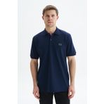 Ar-ma Erkek Polo Yaka Tişört Baskisiz Basic Örme Kumaş Regular Fit%100 Pamuk 30/1 Çift Toplama Penye Pike Y29374354102 Lacivert-L1