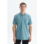 Ar-ma Erkek Polo Yaka Tişört Baskisiz Basic Örme Kumaş Regular Fit%100 Pamuk 30/1 Çift Toplama Penye Pike Y29374354102 Mavi-M24
