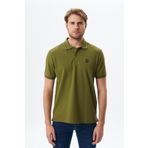 Ar-ma Erkek Polo Yaka Tişört Baskisiz Basic Örme Kumaş Regular Fit%100 Pamuk 30/1 Çift Toplama Penye Pike Y29374354402 Yeşil-Y1