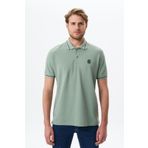 Ar-ma Erkek Polo Yaka Tişört Baskisiz Basic Örme Kumaş Regular Fit%100 Pamuk 30/1 Çift Toplama Penye Pike Y29374354402 Yeşil-Y2