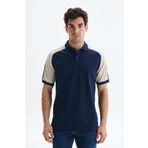 Ar-ma Erkek Polo Yaka Tişört Baskisiz Basic Örme Kumaş Regular Fit%100 Pamuk 30/1 Çift Toplama Penye Pike Y29374354602 Lacivert-L1