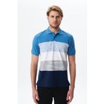 Ar-ma Erkek Polo Yaka Tişört Baskisiz Basic Örme Kumaş Regular Fit%100 Pamuk 30/1 Çift Toplama Penye Pike Y29374355002 Mavi-M2