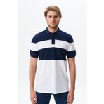 Ar-ma Erkek Polo Yaka Tişört Baskisiz Basic Örme Kumaş Regular Fit%100 Pamuk 30/1 Çift Toplama Penye Pike Y29374356102 Lacivert-L1