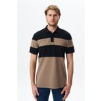 Ar-ma Erkek Polo Yaka Tişört Baskisiz Basic Örme Kumaş Regular Fit%100 Pamuk 30/1 Çift Toplama Penye Pike Y29374356102 Siyah-S1