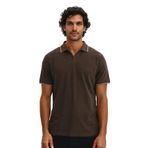 Ar-ma Erkek Polo Yaka Tişört Baskisiz Basic Örme Kumaş Regular Fit%100 Pamuk 30/1 Çift Toplama Penye Pike Y31374356702 Haki-H4
