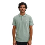 Ar-ma Erkek Polo Yaka Tişört Baskisiz Basic Örme Kumaş Regular Fit%100 Pamuk 30/1 Çift Toplama Penye Pike Y31374356802 Yeşil-Y2