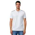 Ar-ma Erkek Polo Yaka Tişört Baskisiz Basic Örme Kumaş Regular Fit%100 Pamuk 30/1 Çift Toplama Penye Pike Y31374357002 Beyaz-B1
