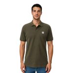 Ar-ma Erkek Polo Yaka Tişört Baskisiz Basic Örme Kumaş Regular Fit%100 Pamuk 30/1 Çift Toplama Penye Pike Y31374358002 Haki-H1
