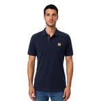 Ar-ma Erkek Polo Yaka Tişört Baskisiz Basic Örme Kumaş Regular Fit%100 Pamuk 30/1 Çift Toplama Penye Pike Y31374358002 Lacivert-L1