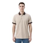 Ar-ma Erkek Polo Yaka Tişört Baskisiz Basic Örme Kumaş Regular Fit%100 Pamuk 30/1 Çift Toplama Penye Pike Y31374358702 Bej-B1