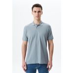 Ar-ma Erkek Polo Yaka Tişört Baskisiz Basic Örme Kumaş Regular Fit%50 Pamuk%50 Polyester Jakarli Süprem Y29374356402 Gri-G2