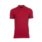 Ar-ma Erkek Polo Yaka Tişört Baskisiz Basic Örme Kumaş Regular Fit%95 Pamuk%5 Likra 30/1 Tek Toplama Licrali Pike Y0TYO2656 Kırmızı-K1