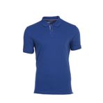 Ar-ma Erkek Polo Yaka Tişört Baskisiz Basic Örme Kumaş Regular Fit%95 Pamuk%5 Likra 30/1 Tek Toplama Licrali Pike Y0TYO2656 Saks Mavisi-SM1
