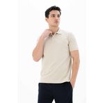 Ar-ma Erkek Polo Yaka Tişört Baskisiz Basic Örme Kumaş Regular Fit%95 Pamuk%5 Likra 30/1 Tek Toplama Licrali Pike Y25374302501 Bej-B1