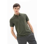 Ar-ma Erkek Polo Yaka Tişört Baskisiz Basic Örme Kumaş Regular Fit%95 Pamuk%5 Likra 30/1 Tek Toplama Licrali Pike Y25374302501 Haki-H1