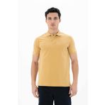 Ar-ma Erkek Polo Yaka Tişört Baskisiz Basic Örme Kumaş Regular Fit%95 Pamuk%5 Likra 30/1 Tek Toplama Licrali Pike Y25374302501 Hardal Sarısı-H1