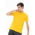 Ar-ma Erkek Polo Yaka Tişört Baskisiz Basic Örme Kumaş Regular Fit%95 Pamuk%5 Likra 30/1 Tek Toplama Licrali Pike Y25374302501 Sarı-S2